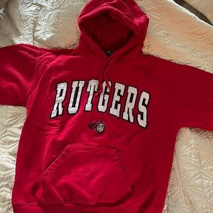 Rutgers hoodie. Still very bright hasn’t faded